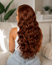 Glueless 11×6 HD Lace Chocolate Brown Body Wave Wig · UD14