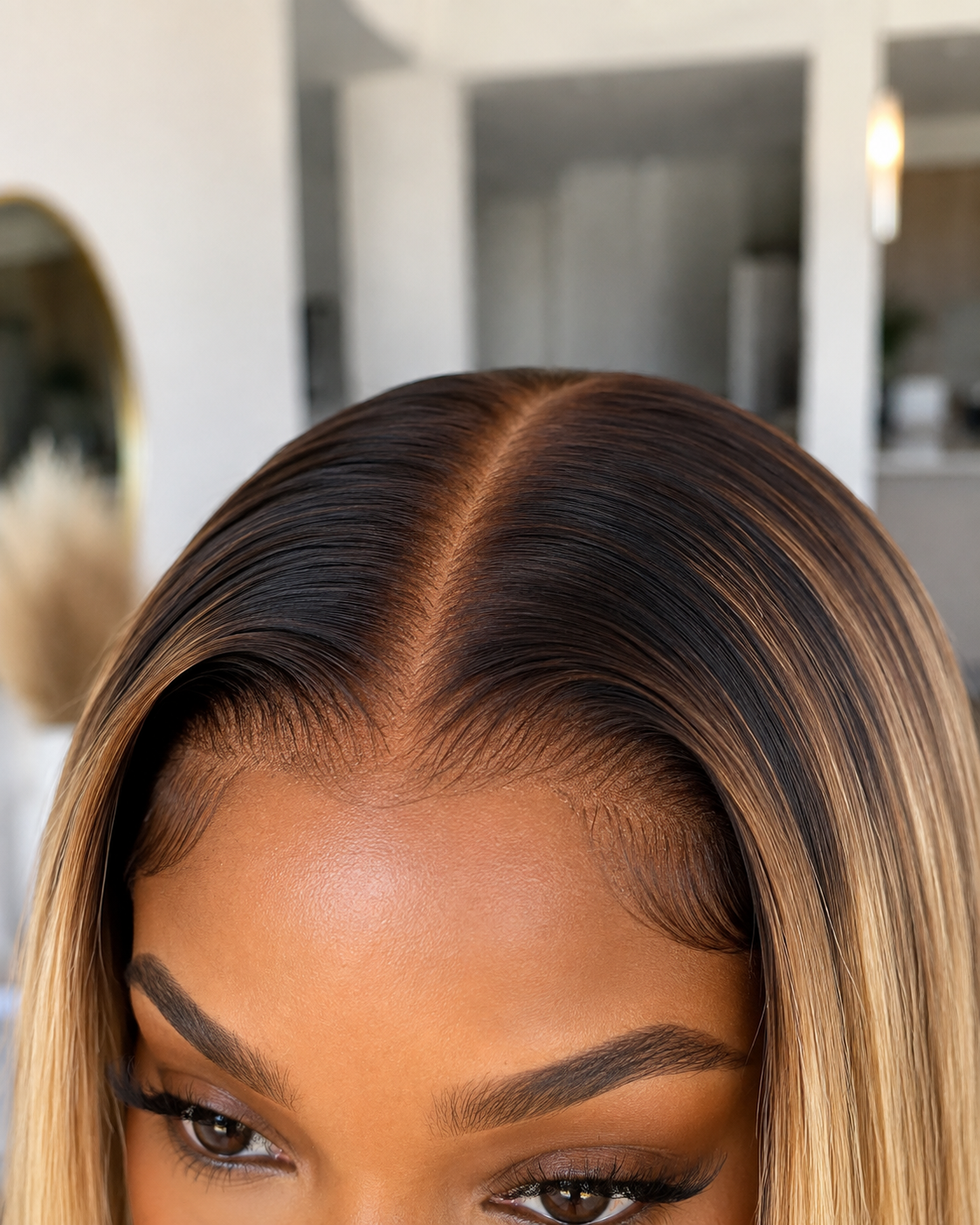 Glueless 11×6 HD Lace Honey Ombre Straight Wig · New54