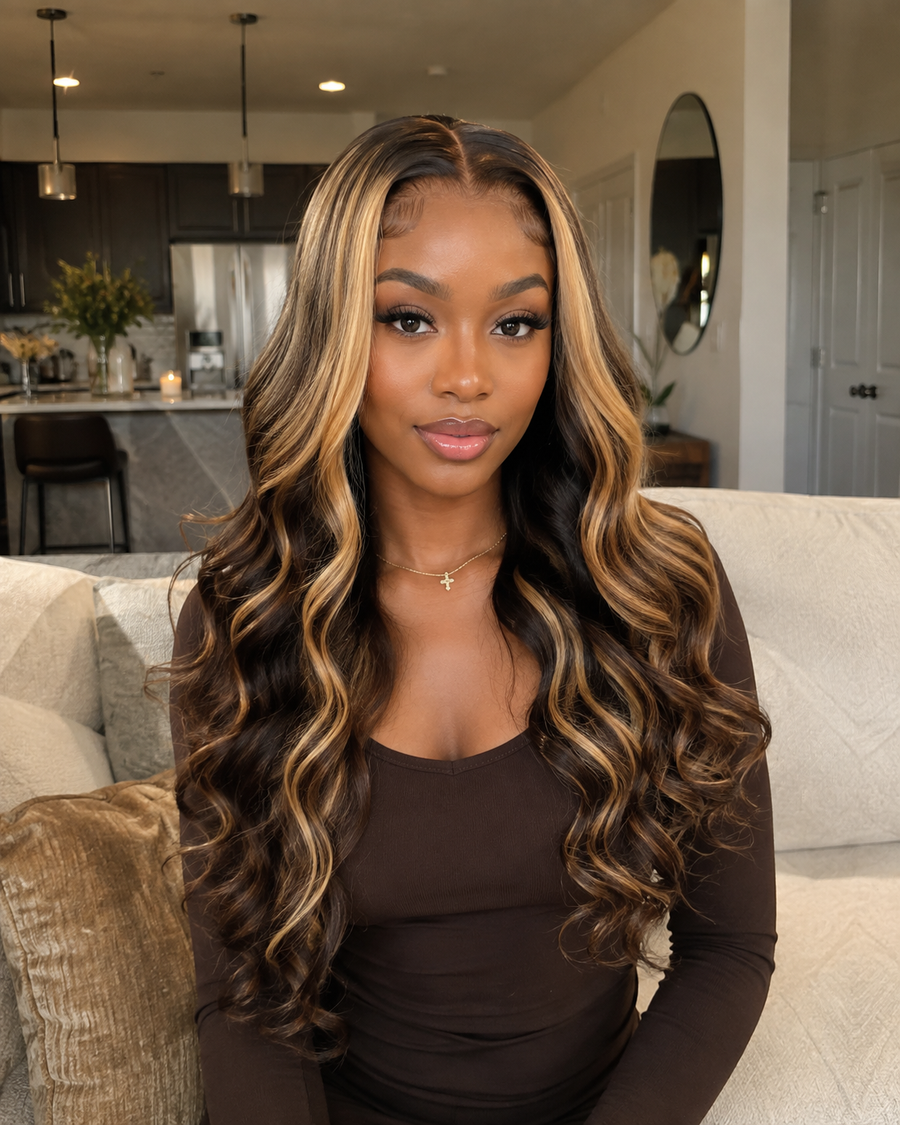 Glueless 11×6 HD Lace Balayage Loose Body Wave Wig · New50