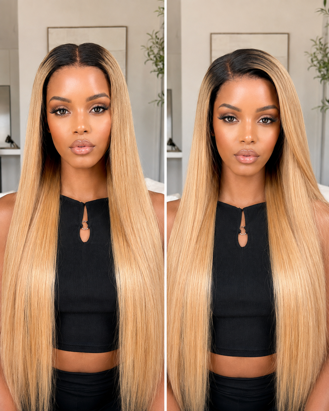 Lace and parting