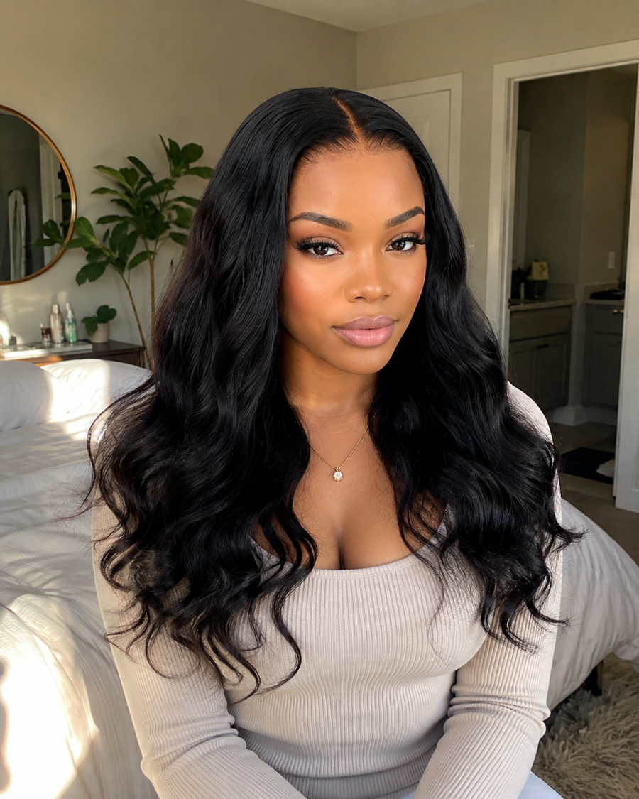 13×6 HD Lace Natural Black Body Wave Wig · New36