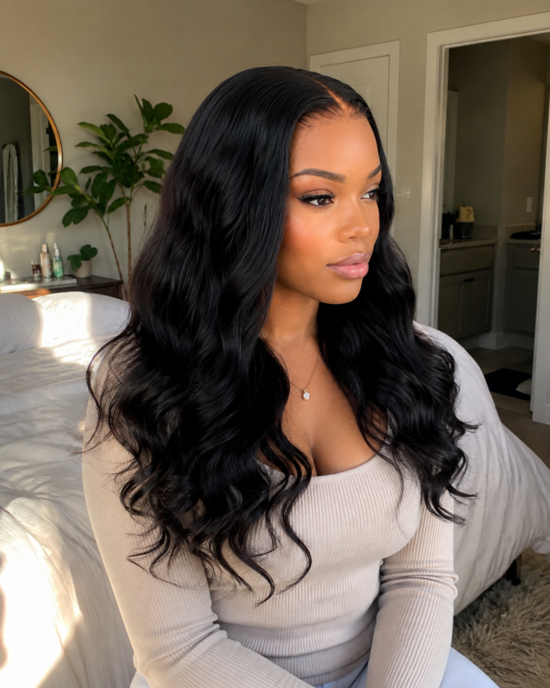 13×6 HD Lace Natural Black Body Wave Wig · New36