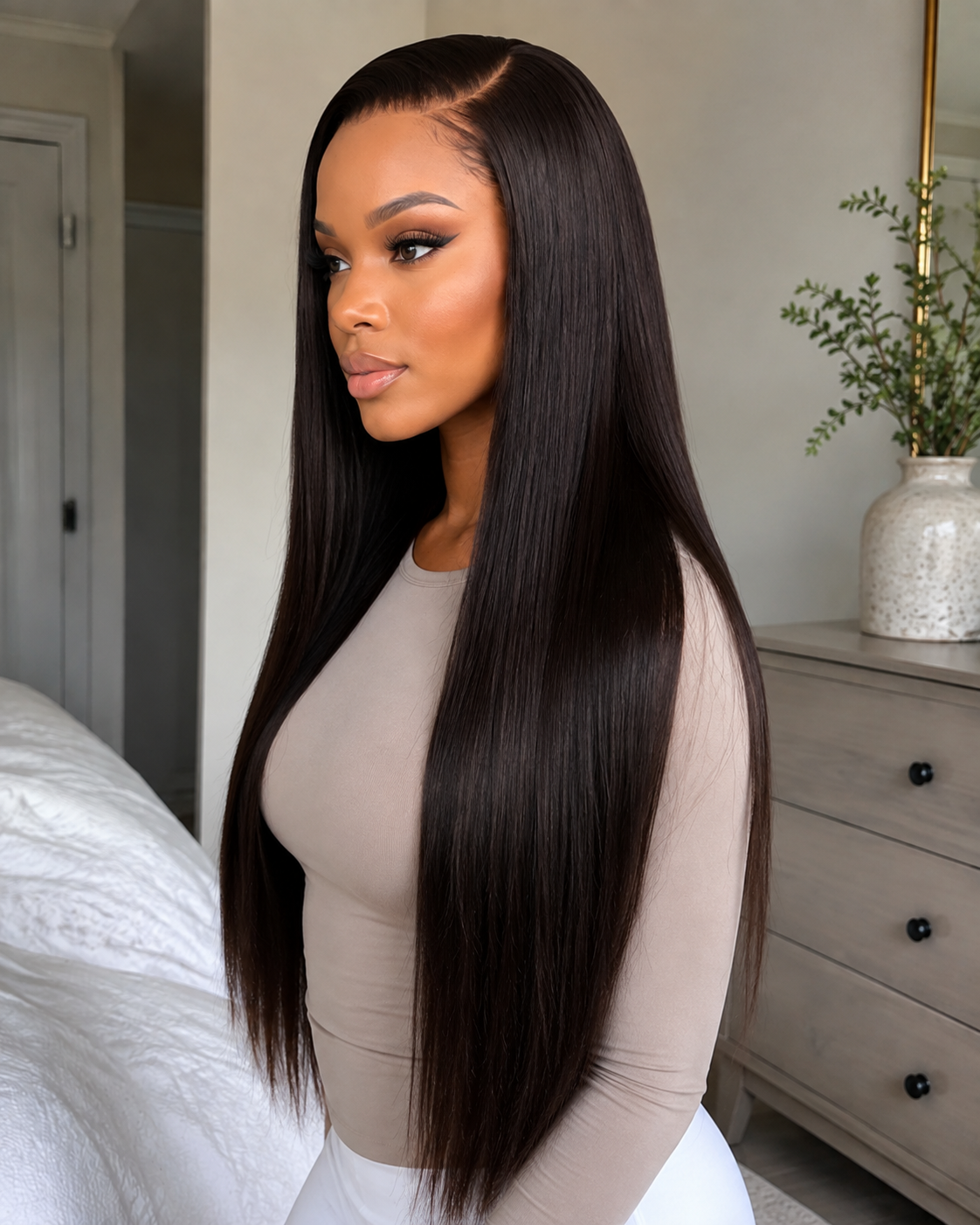 Glueless 11×6 HD Lace Silky Straight Wig · Color14