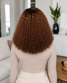 13×6 HD Lace Brown Ombre Curly Wig · New28