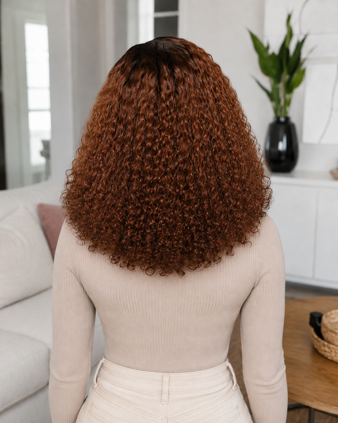 13×6 HD Lace Brown Ombre Curly Wig · New28