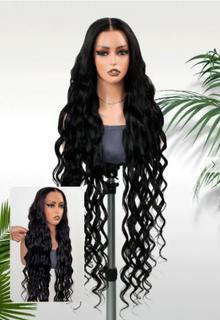 Glueless 11×6 HD Lace 42-Inch Natural Black Body Wave Wig · New39