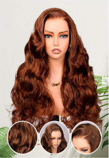 Glueless 11×6 HD Lace Chocolate Brown Body Wave Wig · UD14