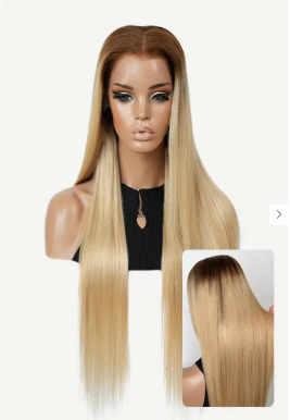 Glueless 11×6 HD Lace Cinnamon Blonde Straight Wig · New49